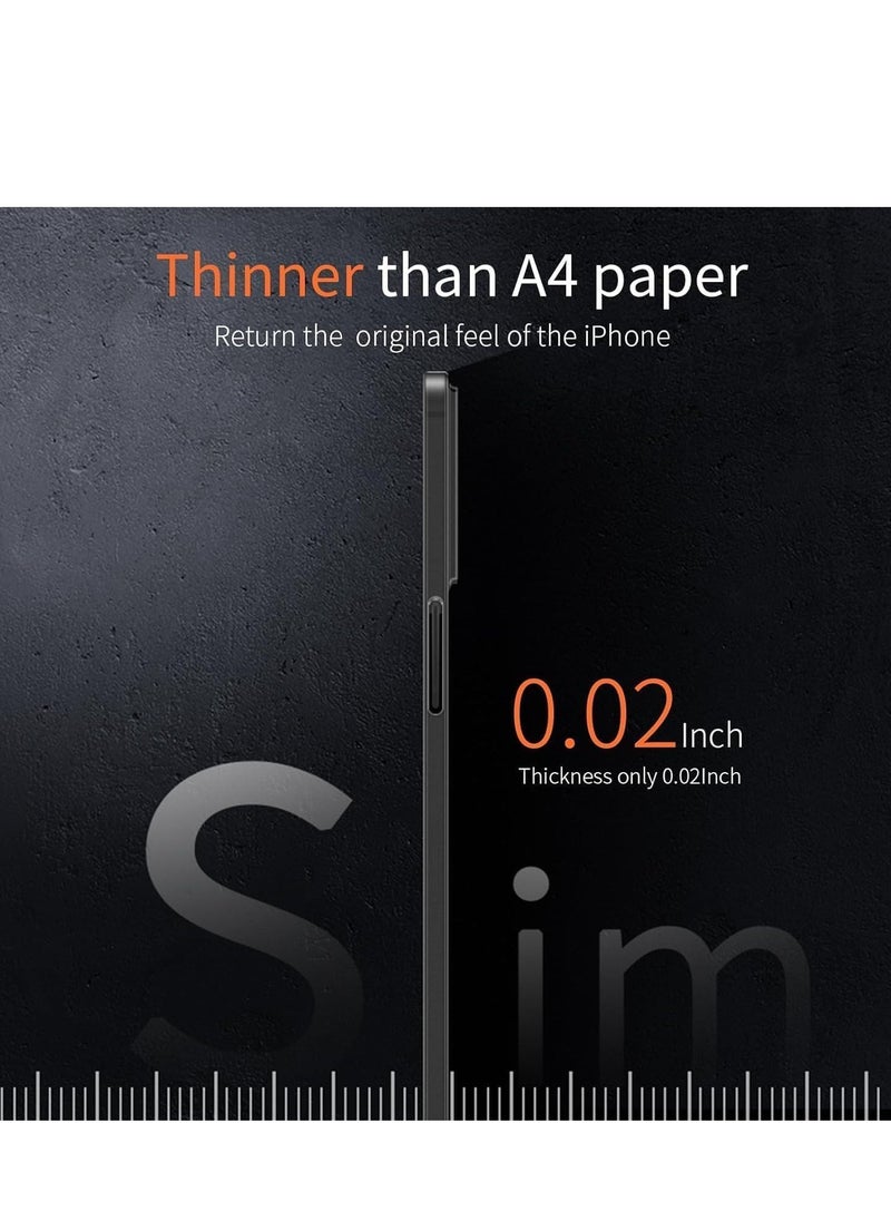 JAJEEK New Slim Case Compatible with iPhone 15 – 0.2mm Thin, Lightweight Matte Finish PP Back Skin Cover, Anti-Fingerprint & Yellowing Protection, Ultra-Slim Design - Image 2