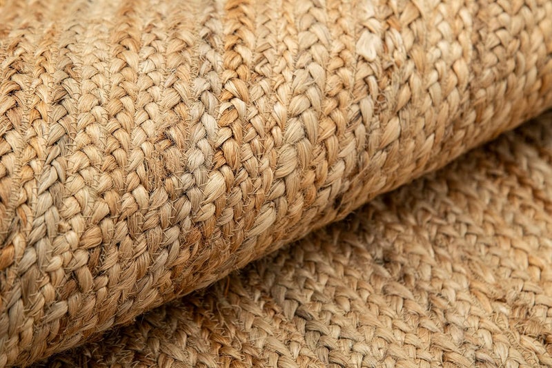 HOMEMONDE HOMEMONDE Jute Braided Placemats 13x19 Inches Set of 6  Contemprorary Natural Woven Rectangular Non Slip Tablemats  Farmhouse Decor for Kitchen  Special Occasions  - Image 5