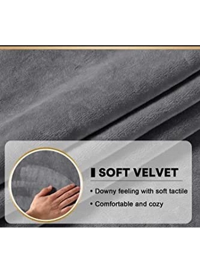 Naman Arts Sofa Foam Cushions in Velvet with Zip Cover (Seat - 22"x21"x5") | Density:- 32 Foam | Warm and Decent Visual | Stretchy Soft Velvet Fabric | Multipurpose Using Cover | (Pack of 3, Black) - Image 2