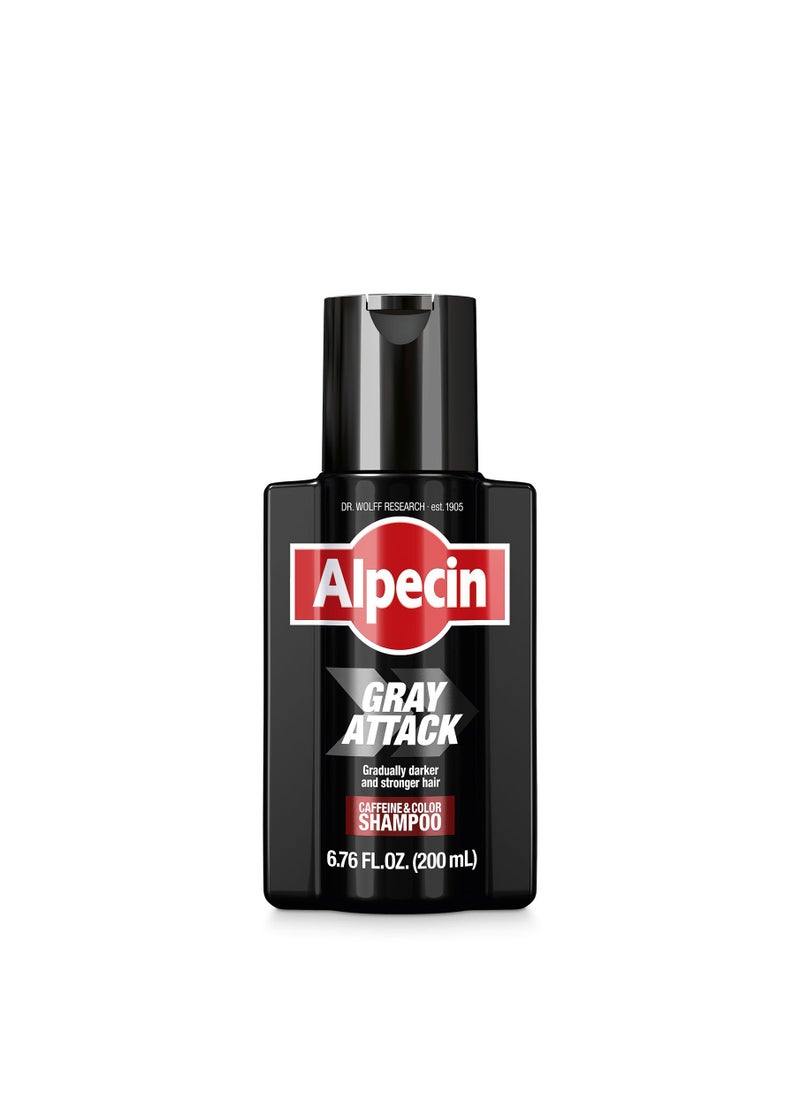Alpecin - Alpecin Gray Attack Caffeine & Color Shampoo, 6.76 Fl Oz - Image 1
