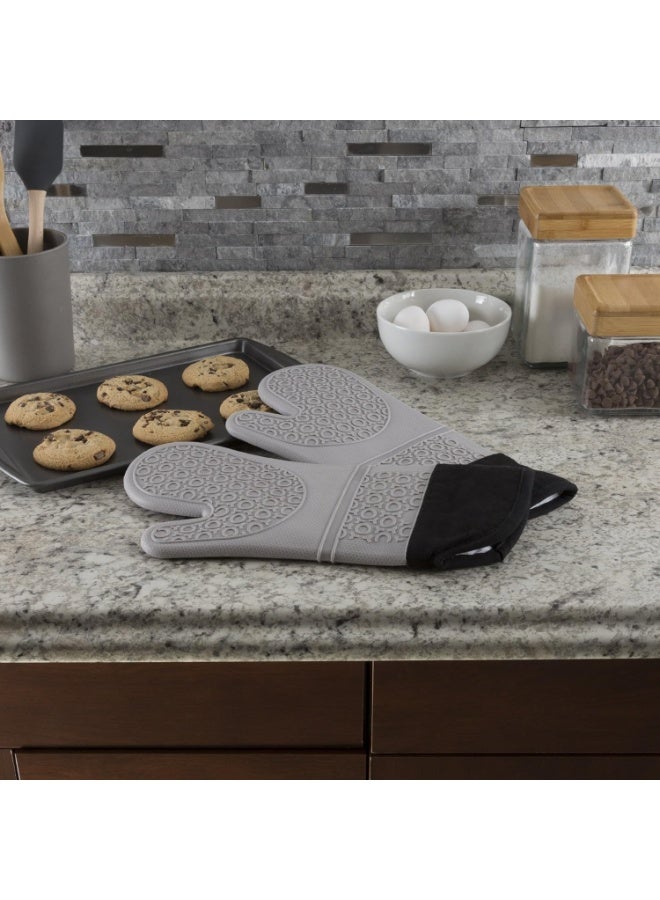 Waterproof Silicone Oven Gloves for Microwave Baking and BBQ Easy Clean 2 Pack - Image 2