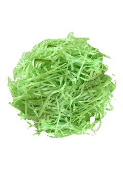 MARKQ Crinkle Cut Shredded Paper Filler for Gift Wrapping Hamper/Basket Filling, Packing Supplies (Green)  - Image 1