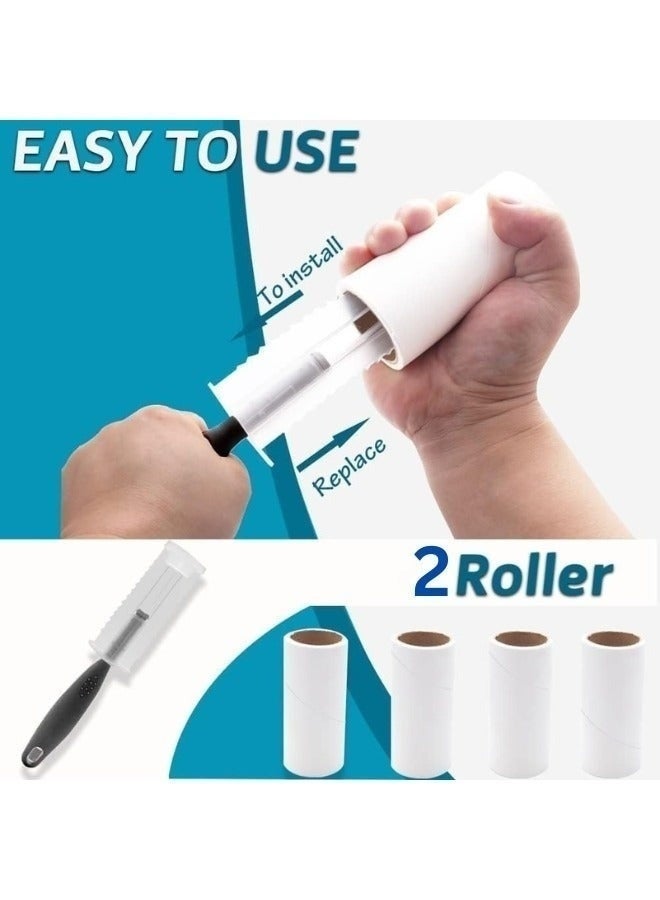 8-Pack Lint Roller Refills - High Adhesive Pet Hair & Dust Remover - Replacement Rolls for Clothes & Furniture - Image 4