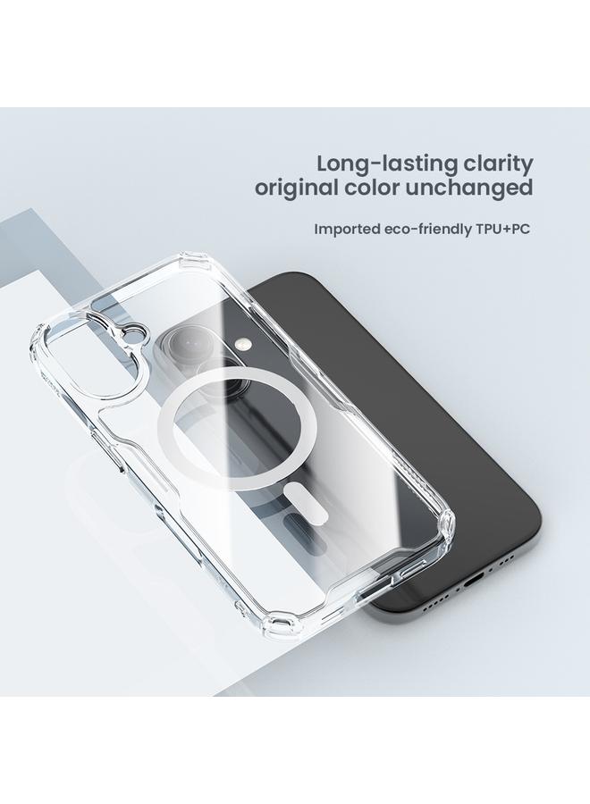 Nillkin Case For iPhone 16 Plus Ultra Clear Magsafe PC + TPU Phone Case - Image 5