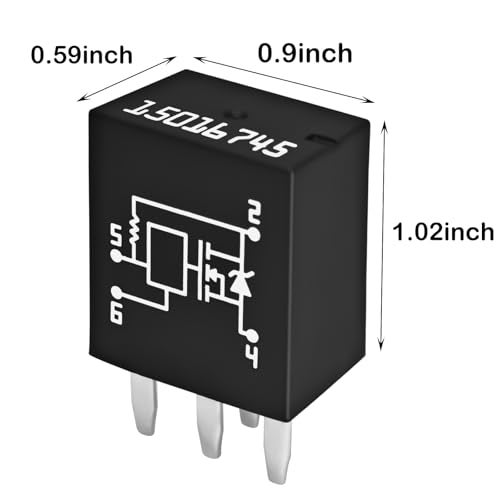 Casalytics (Pack of 2) Relay 15016745, 601-218 15016745 4-Pin Headlight Relay, Compatible for Chevrolet GMC Buick - Image 2