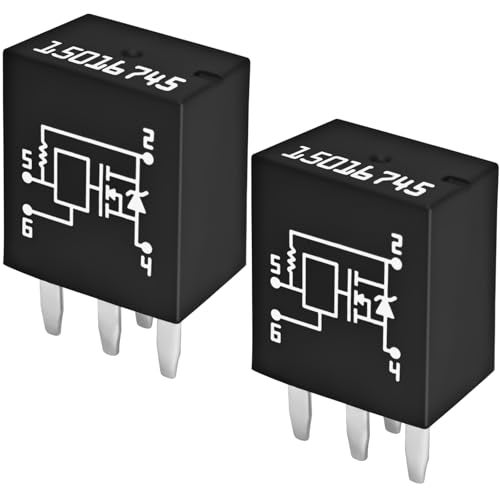 Casalytics (Pack of 2) Relay 15016745, 601-218 15016745 4-Pin Headlight Relay, Compatible for Chevrolet GMC Buick - Image 1