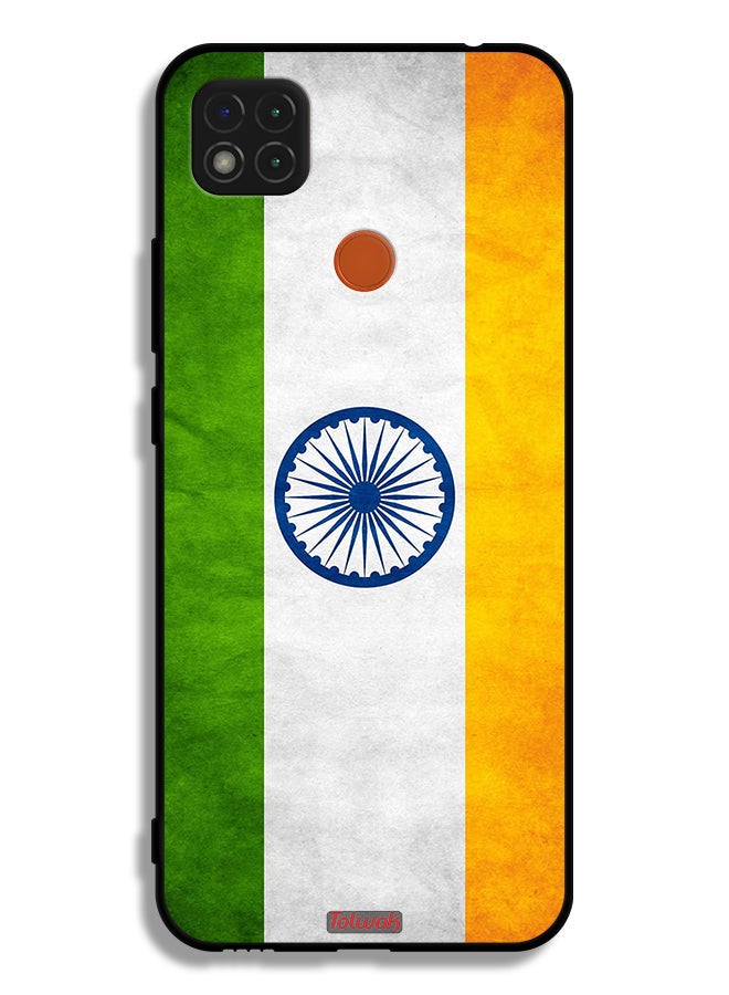 Tolwak Xiaomi Redmi 9C Protective Case Cover Luminous Indian Flag - Image 2