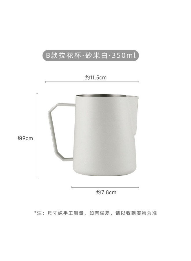 Coffee Cup Pointed Mouth 304 Stainless Steel Milk Bubble Cup With Fancy Coffee Cup Utensils
