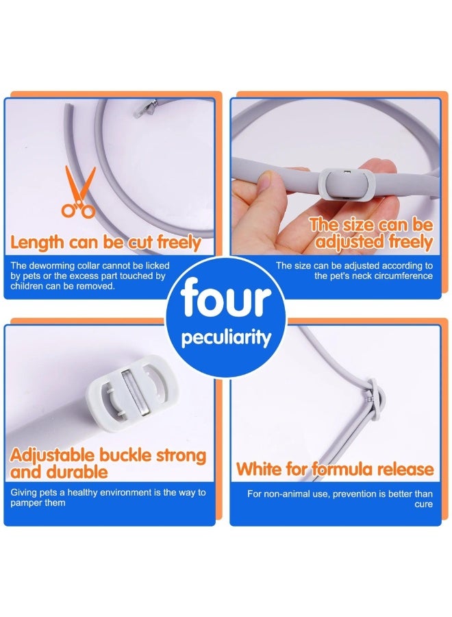 Oimmal Flea & Tick Collar for Dogs (4 Collars), Waterproof Adjustable 24 Month Protection Natural Formula Safe & Eco-Friendly Lightweight Collar For Dogs & Puppies, Flea Dogs Collar - Image 3