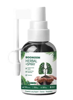 BOOMOON Lung Cleansing Spray Medilisk, Clearbreath Dendrobium & Mullein Extract - Powerful Lung Support, Clean Care Herbal Essence, Herbal Clearbreath Spray, Supports Respiratory Function 30ml  - Image 1