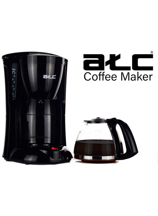 ATC Coffee maker - 1000W - Black - H-CM1812 - Image 2