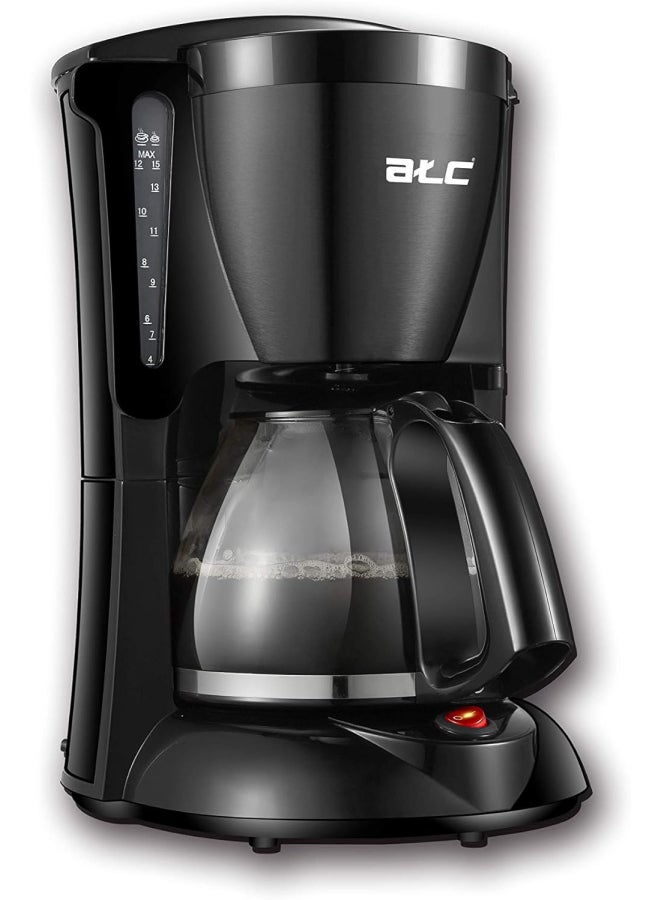 ATC Coffee maker - 1000W - Black - H-CM1812 - Image 1