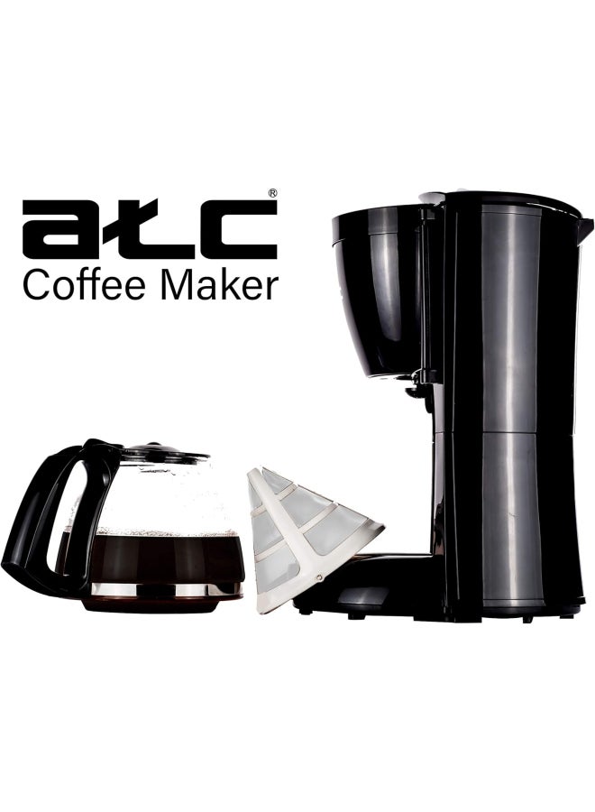 ATC Coffee maker - 1000W - Black - H-CM1812 - Image 5
