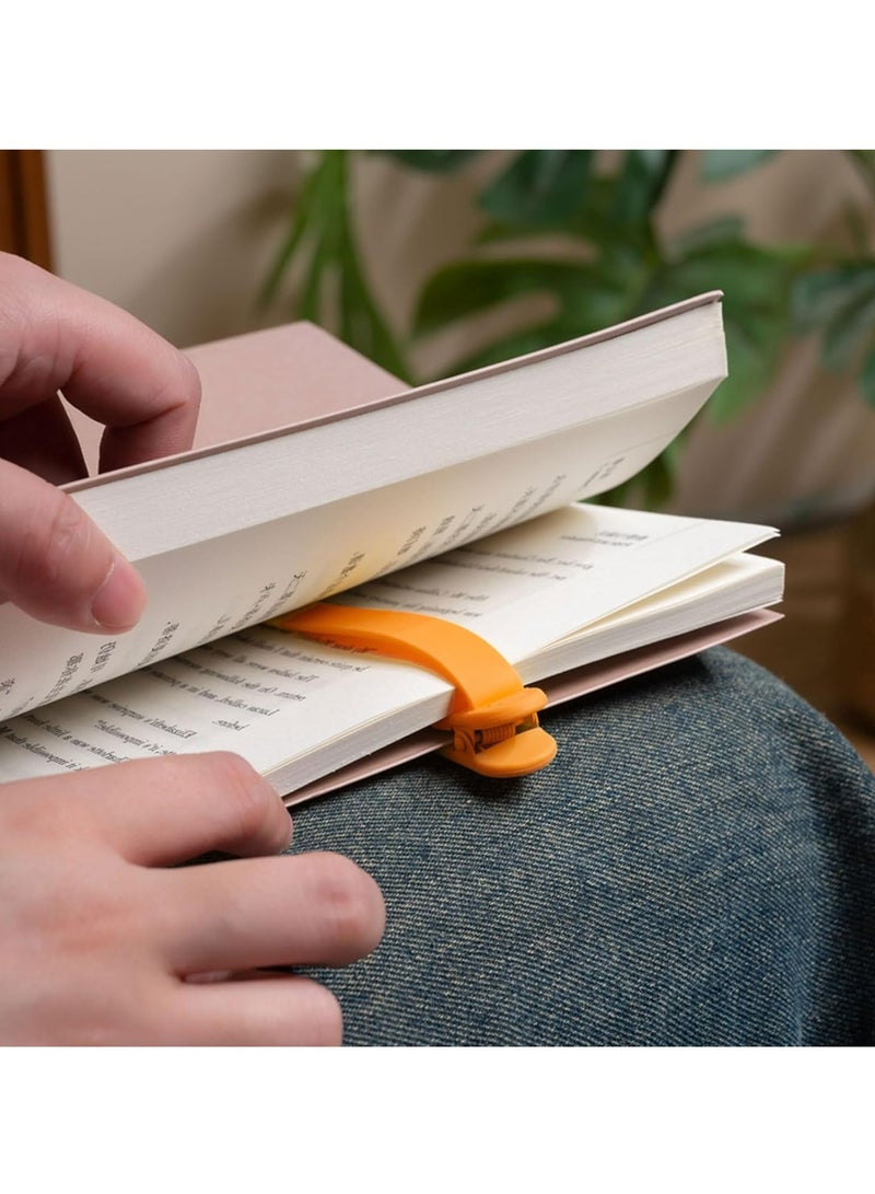 أوزيغالور 3 قطعة معلقة الكتاب الآلية مصنوعة من السيليكون، معلقات الكتب للقراءة للنساء، الرجال، الأطفال، ملحقات القراءة كهدايا لمحبي الكتب - Image 4