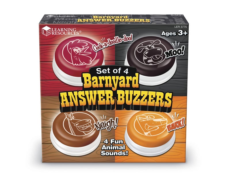 Learning Resources LER3775 Barnyard Answer Buzzers, Multi-color, 3-1/2 Dia in - Image 5
