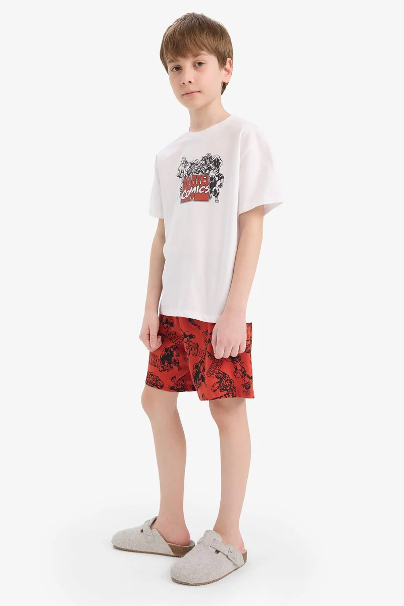 ديفاكتو Boy Marvel Comics Regular Fit 2 Piece Pyjamas Set