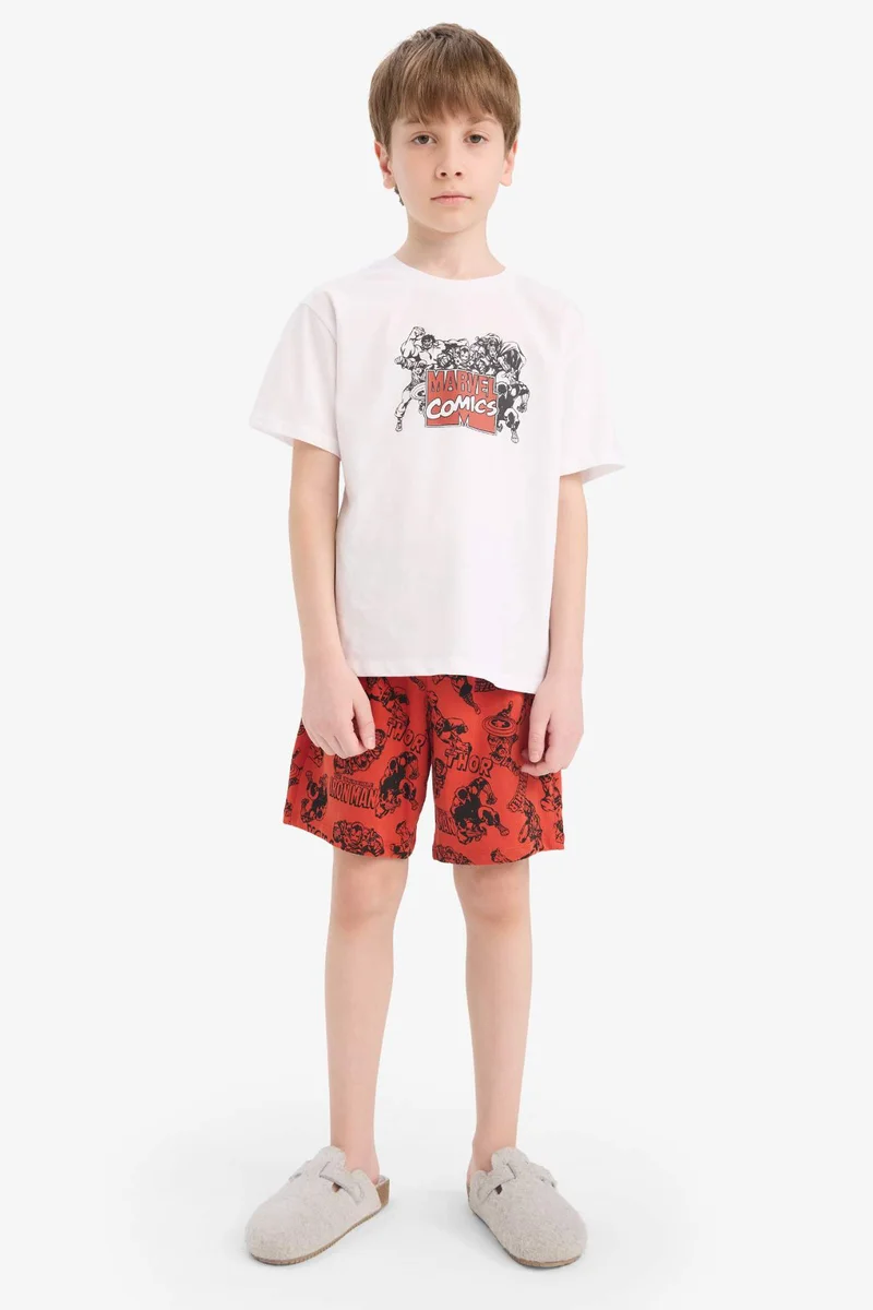 ديفاكتو Boy Marvel Comics Regular Fit 2 Piece Pyjamas Set