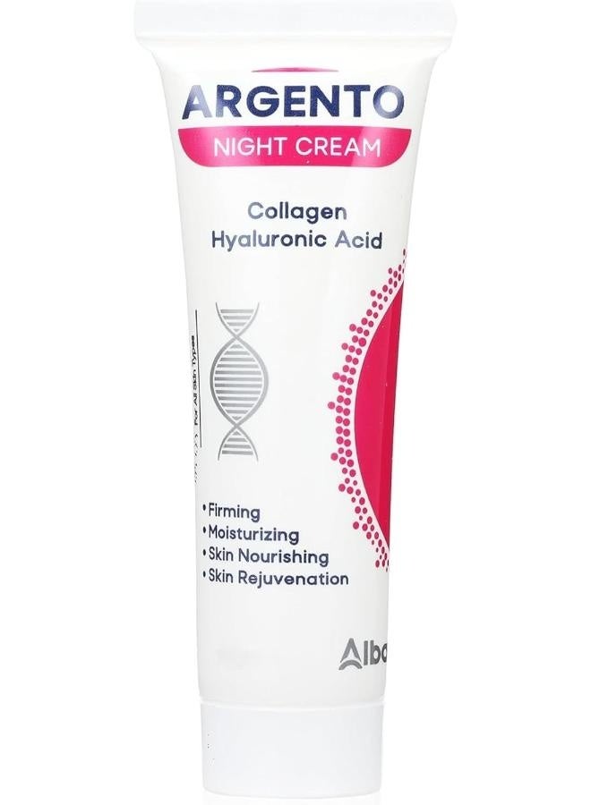 أزهى مجموعه من قطعتين لوشن تبييض الجسم تركيبة خاصة للتفتيح 100جم+أرجنتو كريم ليلي بالكولاجين وحمض الهيالورونيك من ارجنتو - 30جرام - Image 5