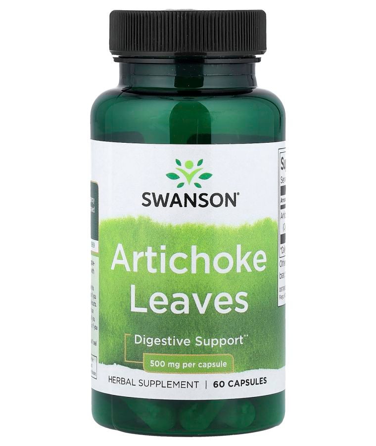 SWANSON Artichoke Leaves 500 mg 60 Capsules