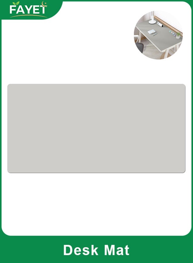 FAYET PU Leather Desk Mat, Large Non-Slip Waterproof Desk Protector, Heat Resistant Office Table Pad & Mouse Pad - Image 1