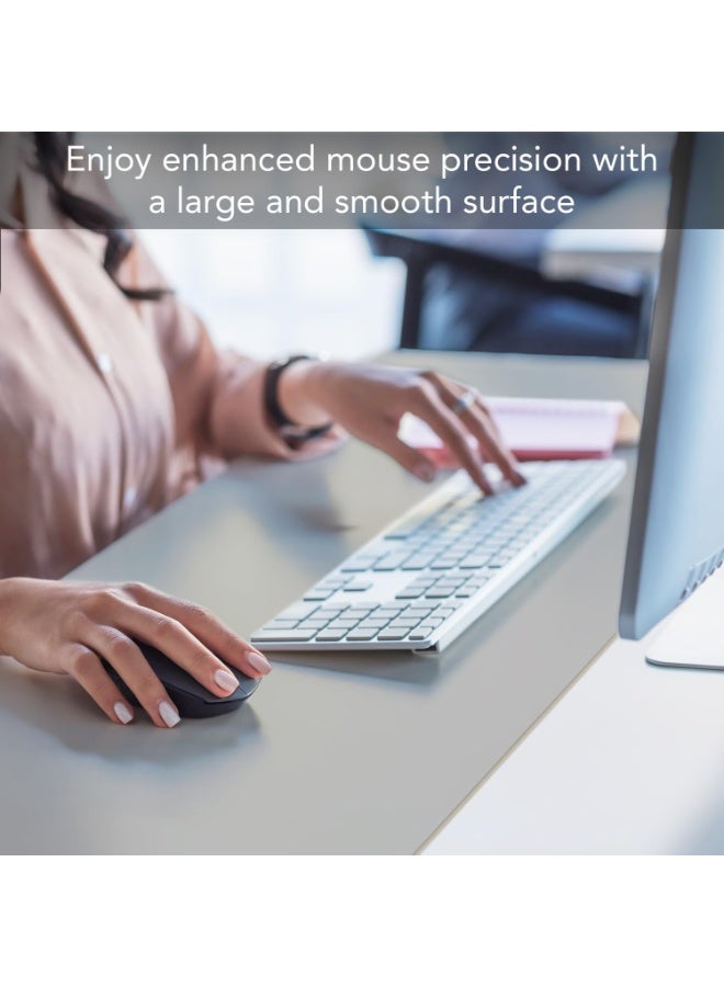 FAYET PU Leather Desk Mat, Large Non-Slip Waterproof Desk Protector, Heat Resistant Office Table Pad & Mouse Pad - Image 5