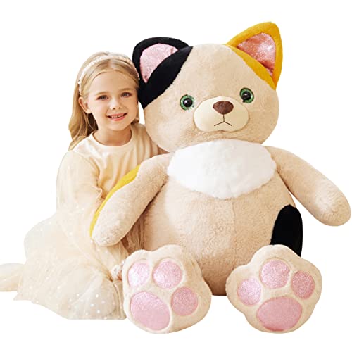 EARTHSOUND Giant Cat Stuffed Animal Plush Toy30 Large Kitten Jumbo Cute Soft ToysBig Size Huge Fluffy Plushy Oversized Fat PlushieGifts for Kid - Image 1