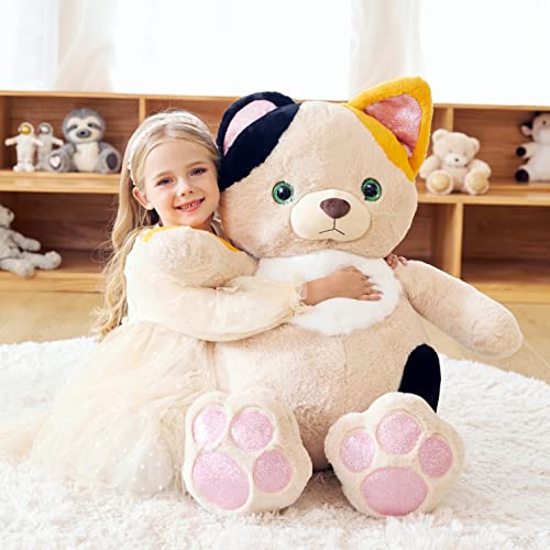 EARTHSOUND Giant Cat Stuffed Animal Plush Toy30 Large Kitten Jumbo Cute Soft ToysBig Size Huge Fluffy Plushy Oversized Fat PlushieGifts for Kid - Image 5