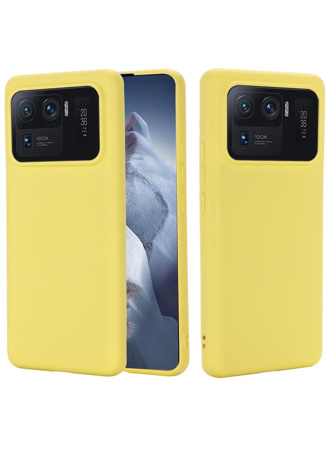 The Bros Case For Xiaomi Mi 11 Ultra Solid Color Liquid Silicone Dropproof Full Coverage Protective Case