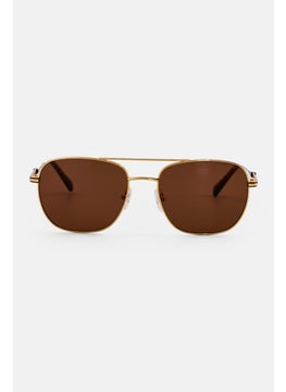 GANT Men GA723230E57 Square Sunglasses, Gold  - Image 1