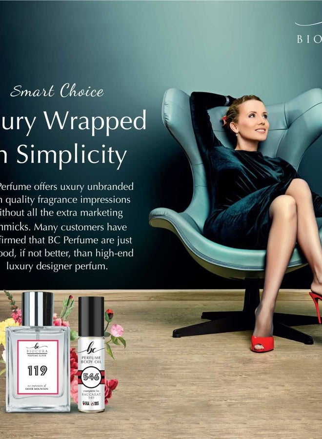 BIOCURA BC Perfume 546 Inspired by Baccarat 540 For Women & Men Replica Fragrance Body Oil Dupes Alcohol-Free Travel Size Long Lasting Roll-On 0.3 Fl Oz/10ml - Image 2