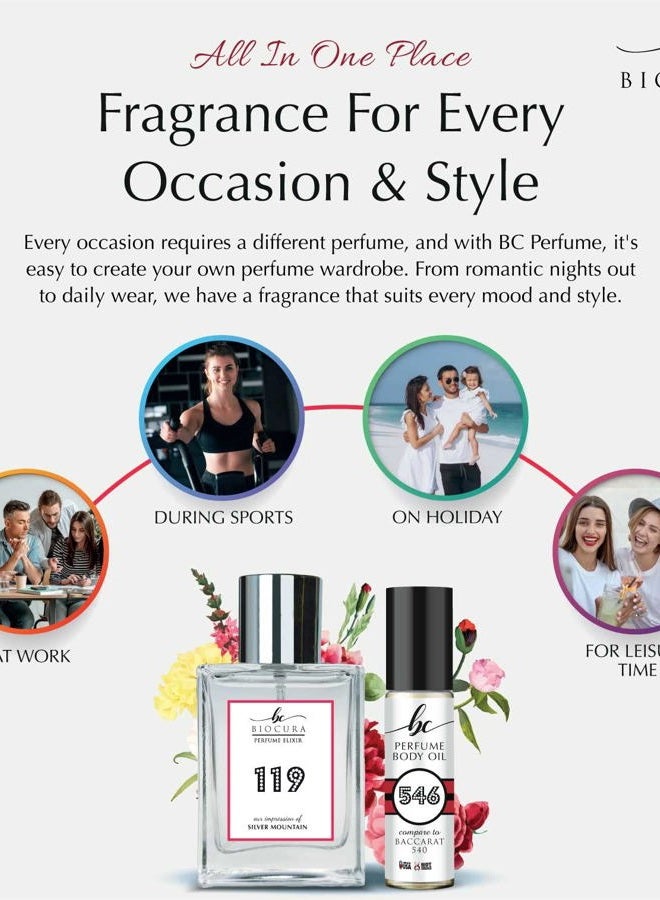 BIOCURA BC Perfume 546 Inspired by Baccarat 540 For Women & Men Replica Fragrance Body Oil Dupes Alcohol-Free Travel Size Long Lasting Roll-On 0.3 Fl Oz/10ml - Image 3