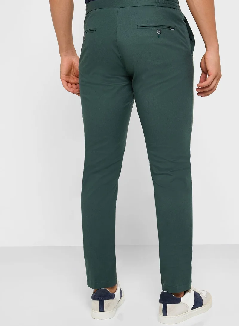 Hackett Drawstring Slim Fit Chinos