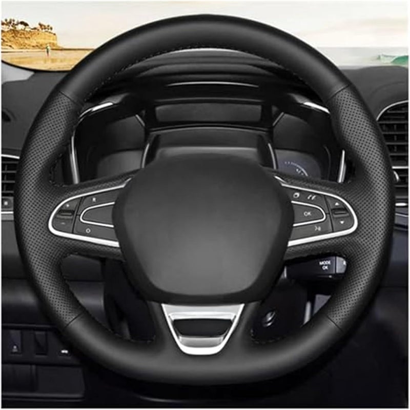 QASULER Leather Steering Wheel Cover - Image 1
