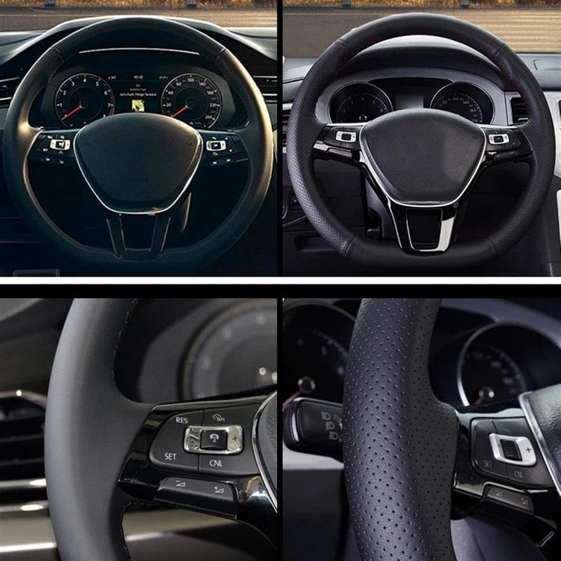 QASULER Leather Steering Wheel Cover - Image 4