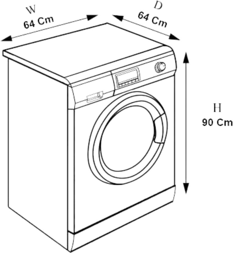 NITASHA Waterproof/Dustproof washing machine cover Compatible With Bosch 8 Kg Fully-Automatic Front Load WAJ28262IN Grey Color, Polyester - Image 3
