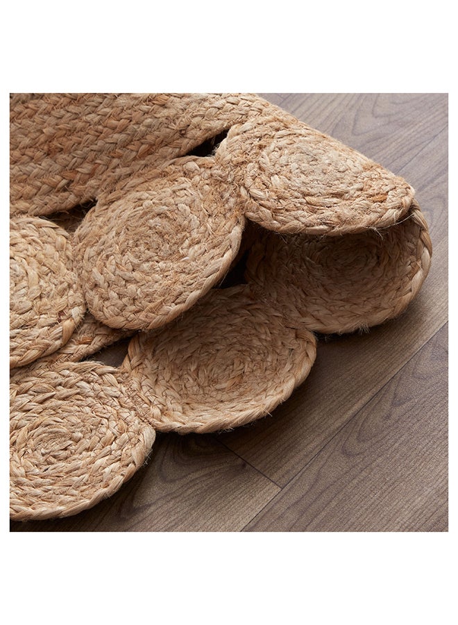 هوم بوكس سجادة جوت مضفرة يدويًا مستديرة تابيس من ناتشورا - 90 سم - Image 4