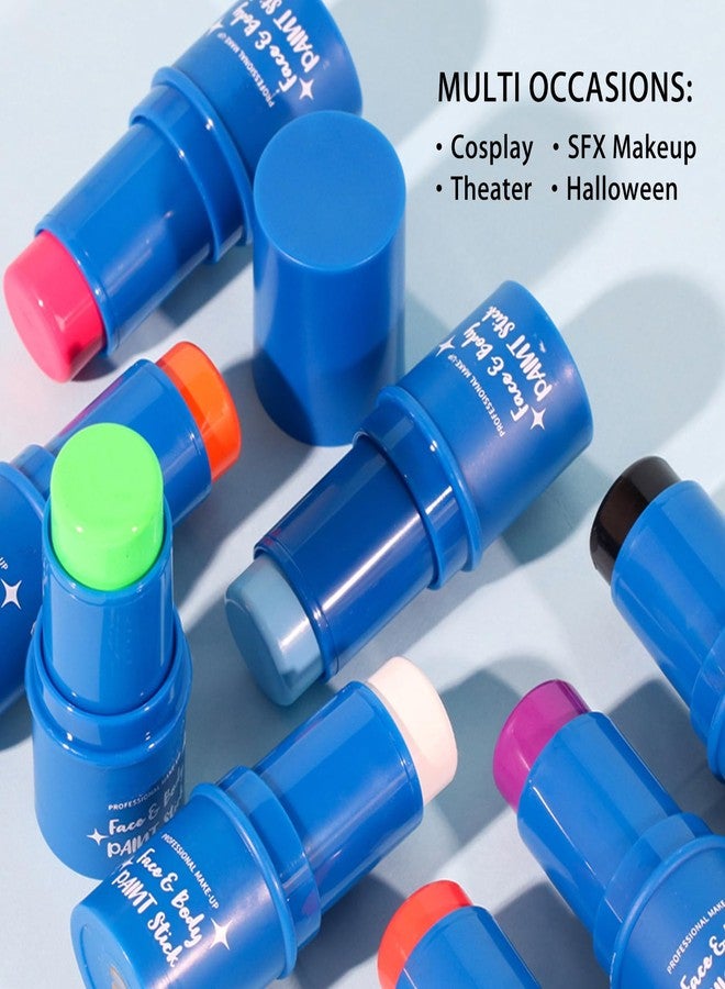 كيدا قلم طلاء الجسم الأسود من كيدا، قلم طلاء أسود للعينين للرياضة، قلم طلاء الجسم للكبار والصغار، مكياج الهالوين للهياكل العظمية والقوطيين والزومبي والمؤثرات الخاصة، قلم أسود للمهرجين - Image 4