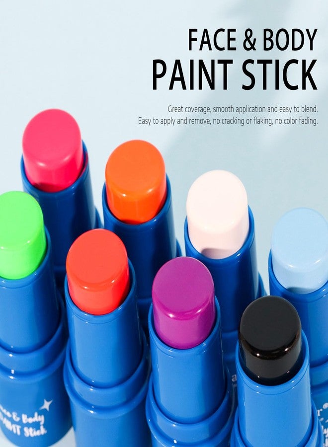 كيدا قلم طلاء الجسم الأسود من كيدا، قلم طلاء أسود للعينين للرياضة، قلم طلاء الجسم للكبار والصغار، مكياج الهالوين للهياكل العظمية والقوطيين والزومبي والمؤثرات الخاصة، قلم أسود للمهرجين - Image 3