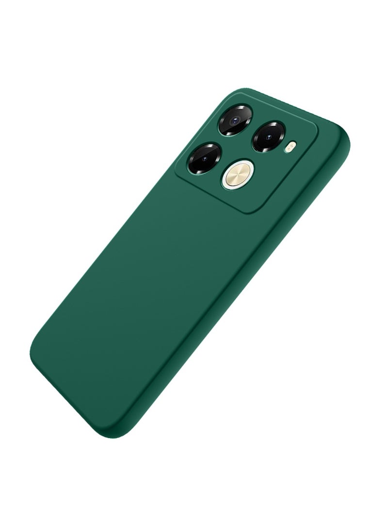 Wtech Infinix Note 40 Pro+ / Note 40 Pro Plus 5G 2024 Liquid Silicone Case Cover - Dark Green - Image 3