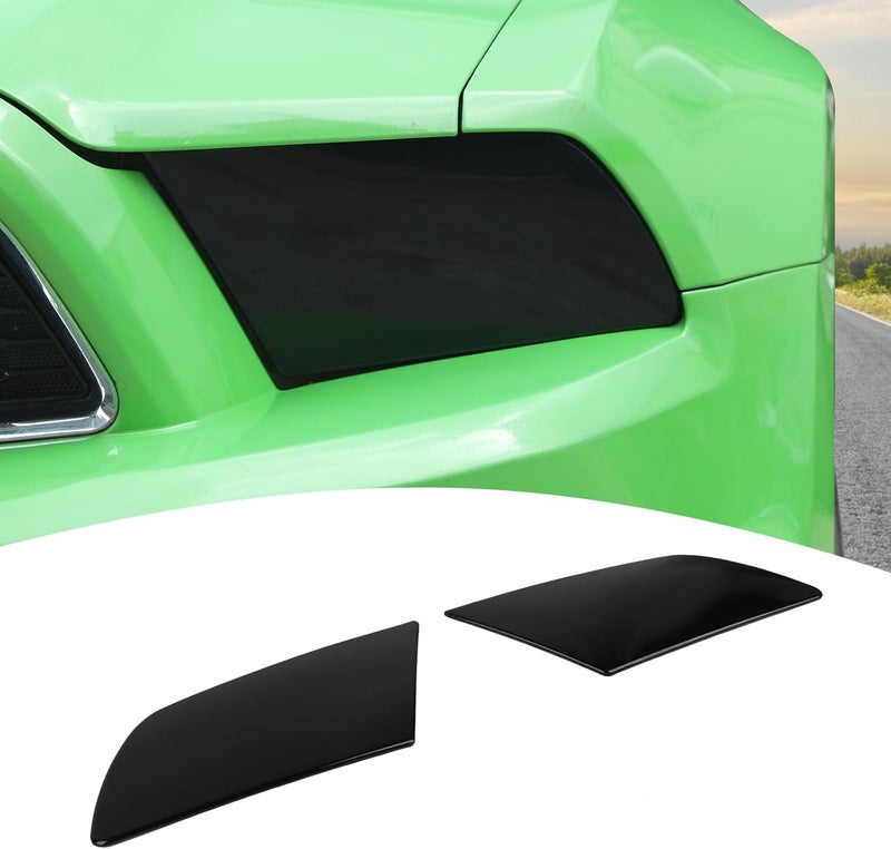 PDKLIN Smoked Black Headlight Lamp Guard for Ford Mustang - Image 1