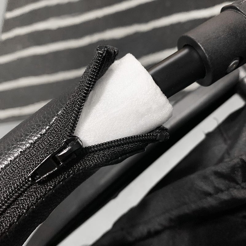 Ezkindheit Baby Stroller Bumper Bar,Armrest, Handle, Crossbar Accessories for BBZ YoYo and Yoyo+,Black PU Leather - Image 5