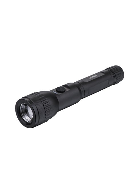 Powerful 10W Rechargeable LED Search Light with Rotating head for adjustable Focus, power bank function, Breakout tool