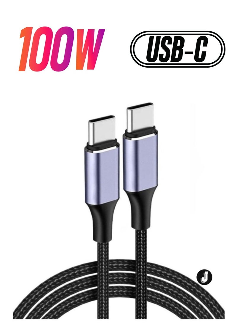 JAJEEK "NEW USB-C to USB-C Cable 100W – Type-C 3.1 Gen 2 High-Speed Data Transfer Cable (1m)" - Image 1