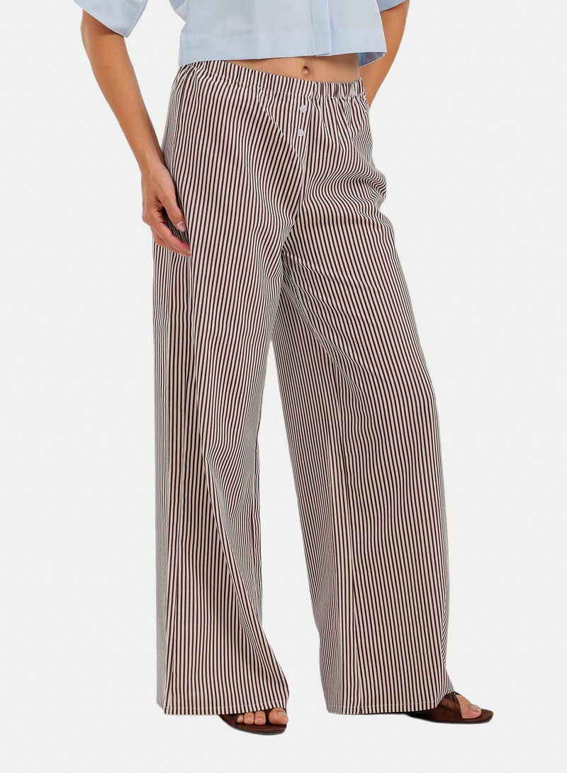 Carina Striped Elasticated Pants - Image 2