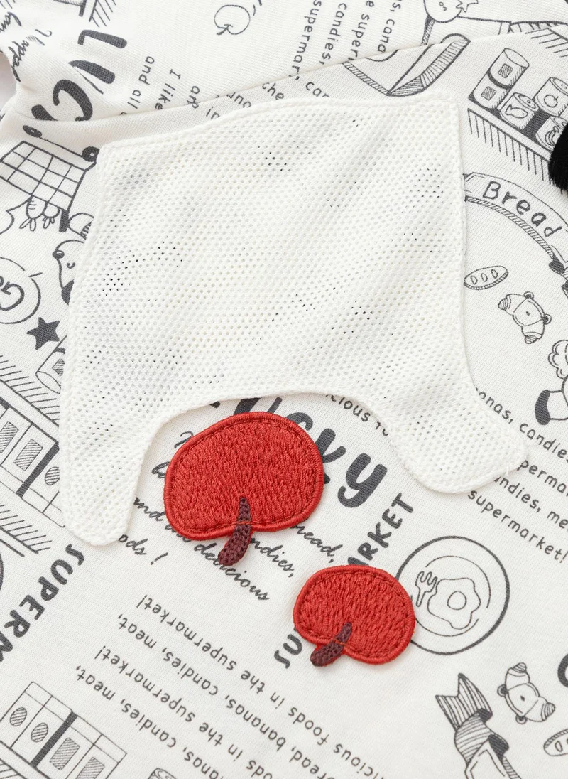 Balabala Beige/White Baby Unisex Knitted jumpsuit  | Best Price UAE