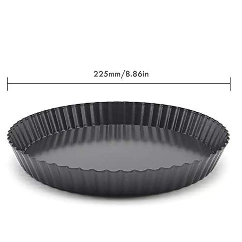 VIBGYOR PRODUCTS Vibgyor Products Vidhi Enterprsies Carbon Steel Pizza Tart Pie Pan - 1 Piece, Black - Image 3