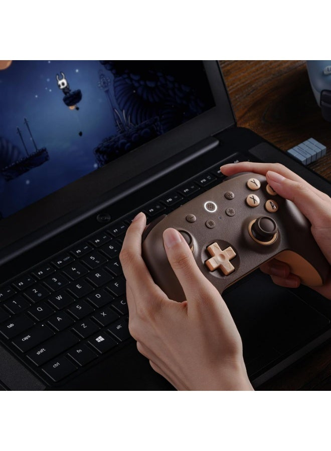 8Bitdo Ultimate 2C Wireless Controller for Windows PC and Android, with 1000Hz Polling Rate, Hall Effect Joysticks and Hall Triggers, and Remappable L4/R4 Bumpers (Brownie) - Image 2