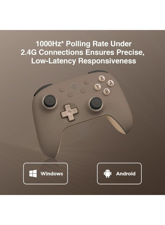 8Bitdo Ultimate 2C Wireless Controller for Windows PC and Android, with 1000Hz Polling Rate, Hall Effect Joysticks and Hall Triggers, and Remappable L4/R4 Bumpers (Brownie) - Image 5