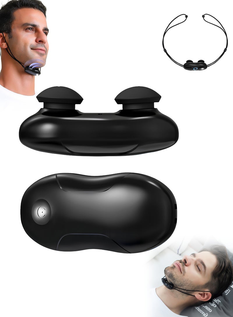 SOUTH MOON Electric Stop Snoring Device, Smart Throat Snoring Device, Hanging Ears Portable USB Snore Stopper with Pulse Assistance Technology, Relieve Snoring Portable Rechargeable Good Sleep Aid Retainer  - Image 1