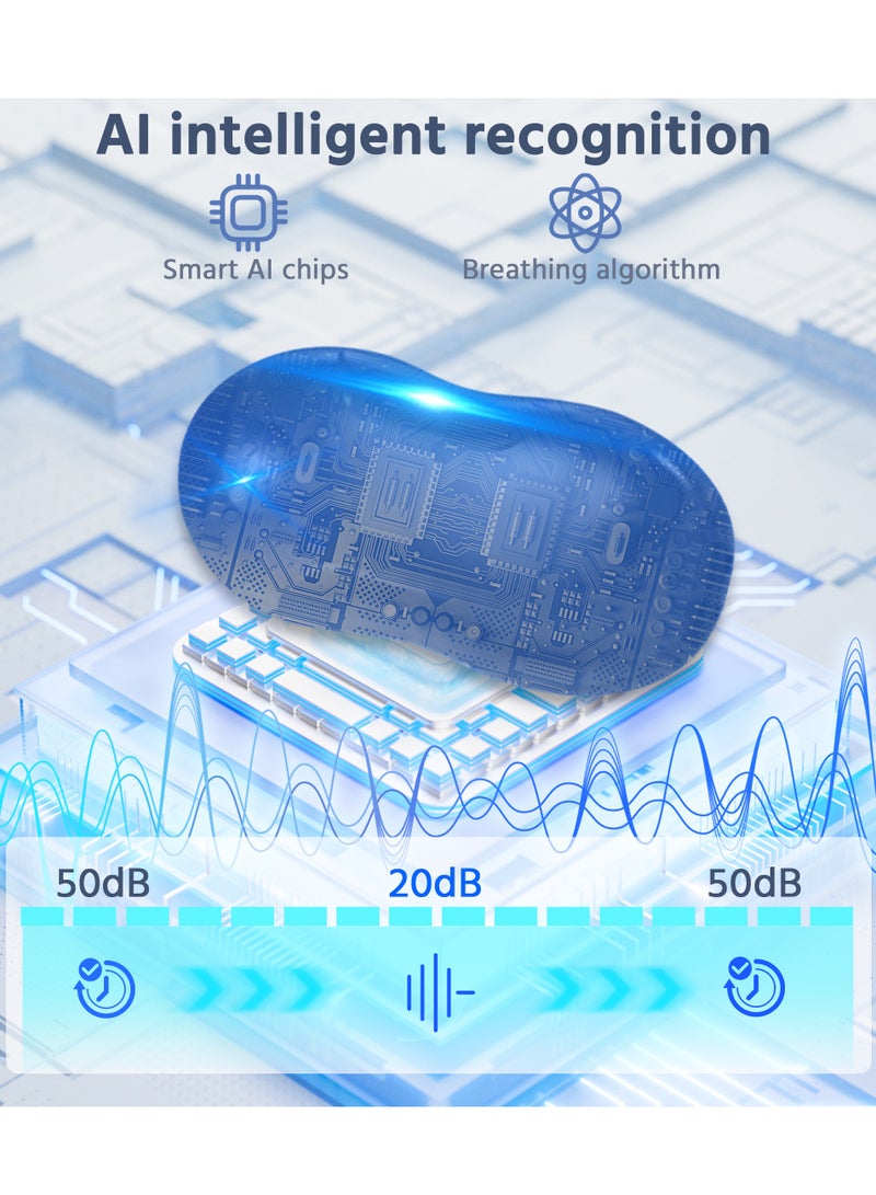 SOUTH MOON Electric Stop Snoring Device, Smart Throat Snoring Device, Hanging Ears Portable USB Snore Stopper with Pulse Assistance Technology, Relieve Snoring Portable Rechargeable Good Sleep Aid Retainer  - Image 3